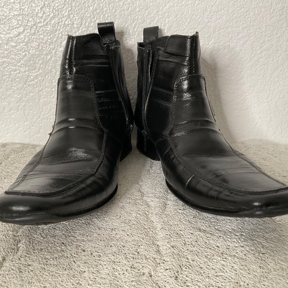 Men’s Dress Ankle Boots Croco Toscano Short Ankle Boots Size 25 US 6. Made in - Picture 4 of 7